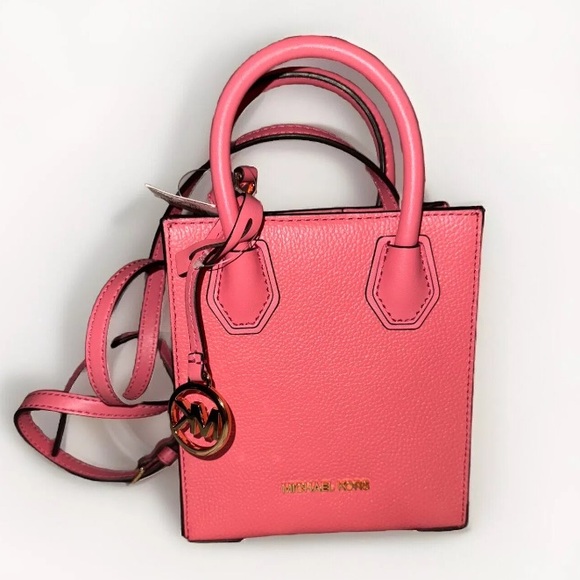 Michael Kors Handbags - Michael Kors Mercer Extra-Small Pebbled Leather Crossbody Bag Handbag $348 NWT